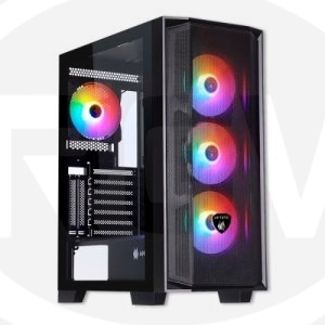 CASE ANTRYX RX-270 F-RGB BLACK SIN FUENTE VIDRIO TEMPLADO USB 3.0/USB 2.0 (PN:AC-RX270KFR)