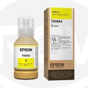 BOTELLA DE TINTA EPSON T49M YELLOW, 140ML FOR SC-F570/F571/F170 BOX