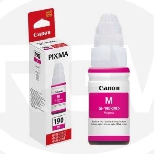 BOTELLA DE TINTA CANON GI-190 M, MAGENTA