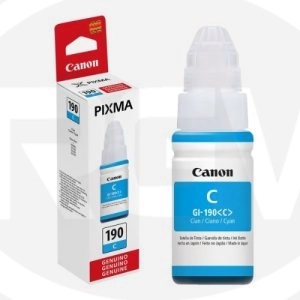 BOTELLA DE TINTA CANON GI-190 C, CYAN.