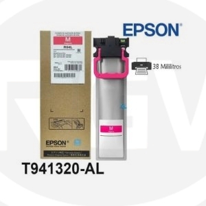 BOLSA DE TINTA EPSON T941320-AL, COLOR MAGENTA. R04LWF-C5210/WFC-5290/WF-C5710/WF-C5790