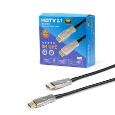 CABLE HDMI 2.1 DELCOM 8K OPTICO ACTIVO 10 METROS