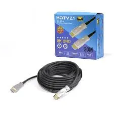 CABLE HDMI 2.1 DELCOM 8K OPTICO ACTIVO 20 METROS