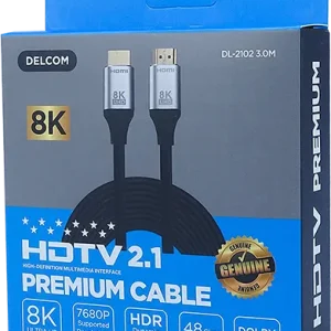 CABLE HDMI 2.1 DELCOM 8K VERSION 19+1 COOPER 3 METROS