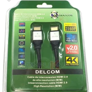 CABLE HDMI DE 1.8 METROS DELCOM V 2.0 CABEZA DE ALUMINIO BLISTER