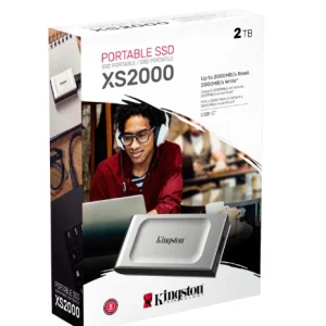 UNIDAD EN ESTADO SÓLIDO EXTERNA KINGSTON XS2000, 2TB, USB 3.2 GEN 2X2 TIPO-C