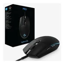 MOUSE GAMER LOGITECH G PRO, 16 000 DPI, 6 BOTONES PROGRAMABLES, NEGRO, USB.