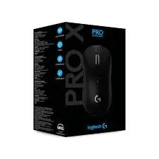 MOUSE GAMING LOGITECH G PRO X SUPERLIGHT WIRELESS LIGHTSPEED HERO 25K BLACK (910-005878)