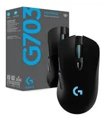 MOUSE GAMING LOGITECH G703 LIGHTSPEED WIRELESS BLACK