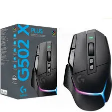 MOUSE LOGITECH G G502 X PLUS GAMING LIGHTSPEED RGB BLACK 25,000 DPI (PN:910-006160)