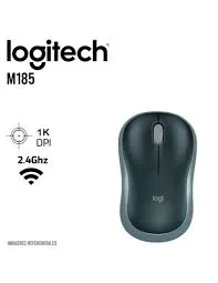 MOUSE LOGITECH M185 WIRELESS GRAY (PN 910-002225)