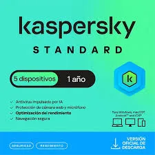 SOFTWARE KASPERSKY ANTI-VIRUS  5PC, LICENCIA 1 AÑO.