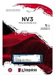 SSD 1TB KINGSTON NV3 M.2 2280 NVME PCIE GEN4X4 (PN:SNV3S/1000G)