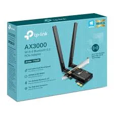 TARJETA DE RED TP-LINK ARCHER TX55E AX3000 DUAL BAND WI-FI 6 BLUETOOTH