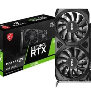 TARJETA DE VIDEO MSI RTX 3050  OC 6GB GDDR6 GEFORCE NVIDIA 96 BITS | 2 VENTILADORES