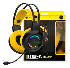 AUDIFONO ANTRYX IRIS-K YELLOW RAINBOW CON MICROFONO 7.1 VIRTUAL SURROUND (PN:AGH-7100KYW)