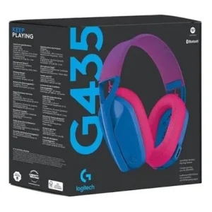 AUDIFONO LOGITECH G G435 LIGHTSPEED WIRELESS BLUE PINK CON MICROFONO (PN:981-001061)