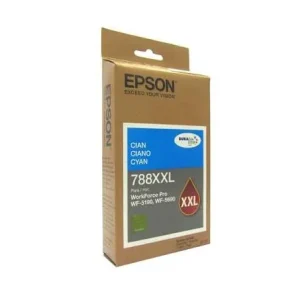 CARTUCHO DE TINTA CYAN EPSON 788XXL PN: T788XXL220 WF-5190/WF5690