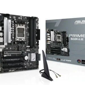 MAINBOARD ASUS PRIME B650M-A AX, SOCKET AM5, DDR5, WIFI 6 Y BLUETOOH (P.N.: PRIME B650M-A AXI)