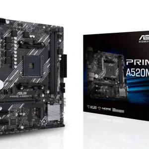 MAINBOARD ASUS PRIME A520M-K AM4, AMD. S/V/R BOX