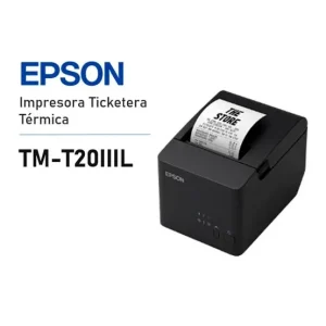 IMPRESORA TERMICA EPSON TM-T20IIIL-001-PA, VELOCIDAD DE IMPRESION 200 MM/SEG.PAR+USB