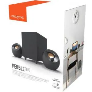 PARLANTE CREATIVE PEBBLE 2.1 BLACK  CON SUBWOOFER  BOX