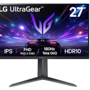 MONITOR GAMING LG ULTRAGEAR 27GS65F-B, 27" IPS, FHD, 180HZ, 1MS, G-SYNC