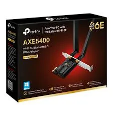 TARJETA DE RED TP-LINK ARCHER TXE72E, AXE5400  PCLE WIFI 6E TRIPLE BANDA/BLUETOOH