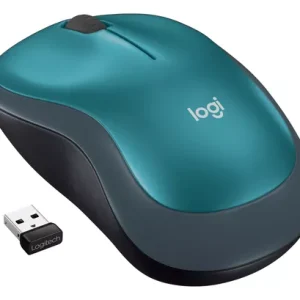 MOUSE ?PTICO INAL?MBRICO LOGITECH M185, 1000 DPI, RECEPTOR USB, 2.4GHZ, AZUL