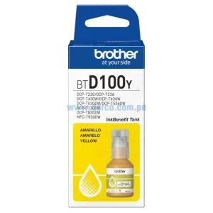BOTELLA DE TINTA BROTHER YELLOW BTD100Y T230/T430W/T530DW/T730DW/T930DW