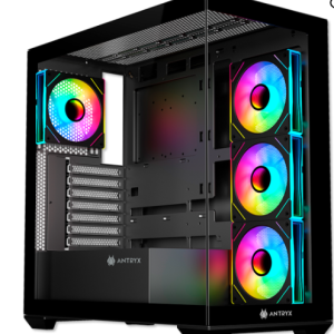 CASE ANTRYX FX 750 BLACK, 4 COOLER ARGB, USB TIPO C, V/TEMPLAD
