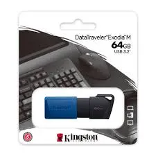 MEMORIA USB 64GB KINSTONG EXODIA S USB 3.1/3.0/2.0 NEGRO