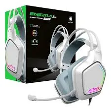 AUDIFONO C/MICROFONO ANTRYX CHROME STORMENIGMA 7.1 VIBRADOR USB   (AGH-7300R7V)   WHITE