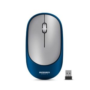 MOUSE SHELBY MIC M701-3M BT+WIFI RECARGABLE MICRONICS BLUE
