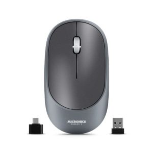 MOUSE SHELBY MIC M701-3M BT+WIFI RECARGABLE MICRONICS GRAY