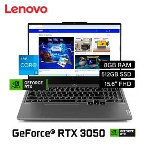 NOTEBOOK LENOVO LOQ 15IAX9- I5 12450HX, 12GB, 512GB, RTX 3050 6GB, 15.6" FHD