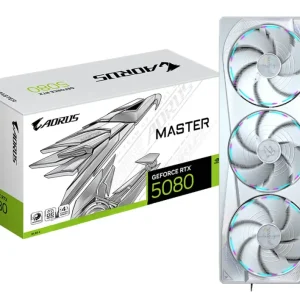 TARJETA DE VIDEO GIGABYTE AORUS GEFORCE RTX 5080 MASTER ICE 16GB, GDDR7