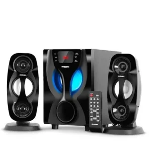 PARLANTE MICRONICS SAVAGE MIC S7415BT, MULTIMEDIA 2.1 BT, 3”X 2, HASTA 10 METROS, LED AZUL