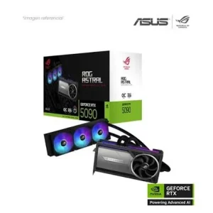 TARJETA DE VIDEO ASUS GEFORCE RTX 5090 32GB GDDR7 512BITS ROG ASTRAL LC OC (PN:90YV0LW2-M0AA00)