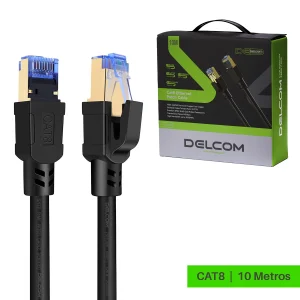 CABLE PACH CORD  DE RED DELCOM S/FTP CAT8 COBRE 10 METRO DL-ML-0810