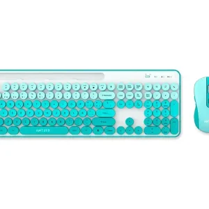 TECLADO  + MOUSE ANTRYX WS-970 GREEN HOLDER SLOT WIRELESS