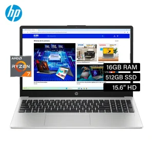 NOTEBOOK HP 255 G10 RYZEN7-7730U 16GB/SSD512GB/15.6/FREE/ B03E1LT