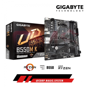 MOTHERBOARD GIGABYTE B550M-K AMD RYZEN DDR4 AM4