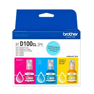 TINTA BROTHER PACK - T230/T430W/T530DW/T730DW/T930DW  BTD100CL3PK TRIPACK