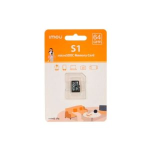 MEMORIA MICRO SD IMOU ST2-64-S1, 64GB, CLASE 10, U3, V10, APRUEBA DE AGUA - P/N: ST2-64-S1-IMOU