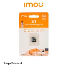 MEMORIA MICRO SD IMOU ST2-64-S1, 64GB, CLASE 10, U3, V10, APRUEBA DE AGUA - P/N: ST2-64-S1-IMOU