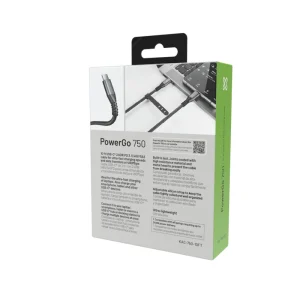 CABLE DE CARGA KLIPXTREME POWERGO 750 USB C A USB C 3.0M  240W