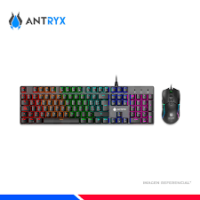 KIT GAMING ANTRYX GC-3500 BLACK, TECLADO MECANICO + MOUSE, SWITCH RED