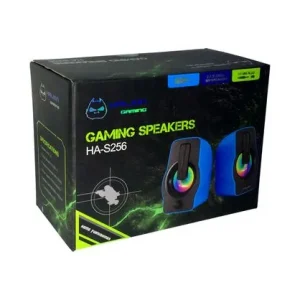 PARLANTE 2.0 GAMER USB HALION HA-S256 LED NEGRO