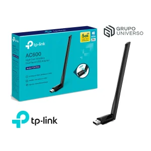ADAPTADOR INALAMBRICO TPLINK T2U  AC600 DUAL BAND NEGRO